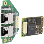 INpact EtherNet/IP Slave Mini PCI Expresswith connection cable and bus coupling unit 2x RJ45