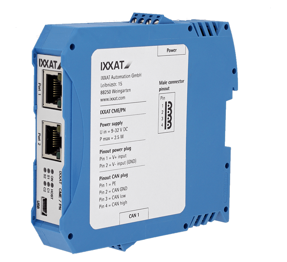 Ixxat CME/PN CAN-to-PROFINET